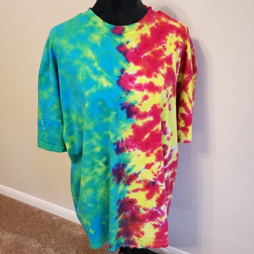 Comfort colors Tie Dye boho style T-shirt 100% cotton Size 2X. - Picture 3 of 10